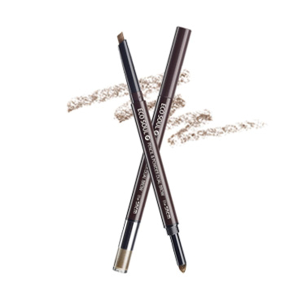 The Saem Eco Soul Pencil & Powder Dual Brow №01 Natural Brown