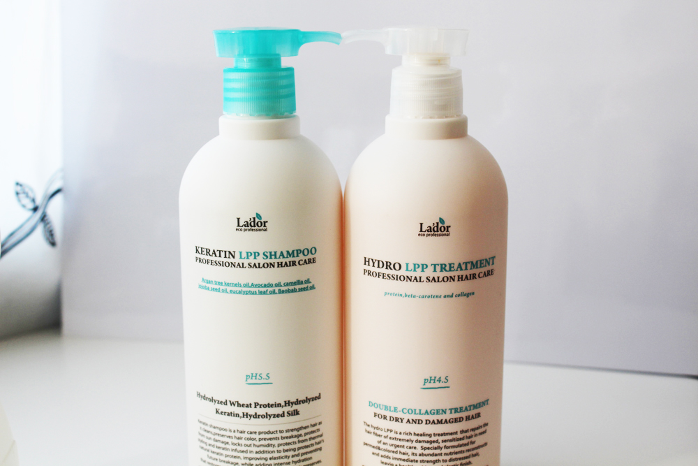 Безсульфатный шампунь Lador Keratin LPP Shampoo и кондиционер Hydro LPP Treatment