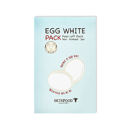 Полоска с экстрактом яйца против черных точек, 1шт Skinfood Egg White Pell Off Nose Pack
