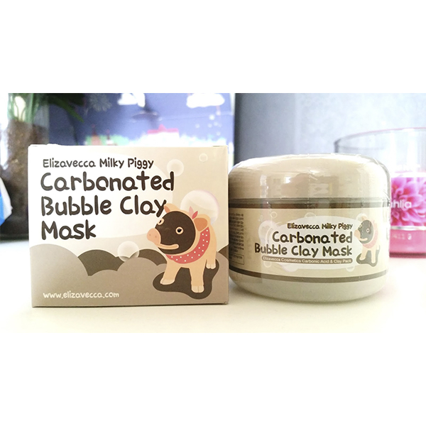 Пузырьковая маска для лица Elizavecca Milky Piggy Carbonated Bubble Clay Mask - фото 4