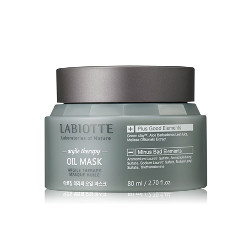 Маска для лица очищающая и сужающая поры, 40мл Labiotte Argile Therapy Oil Mask