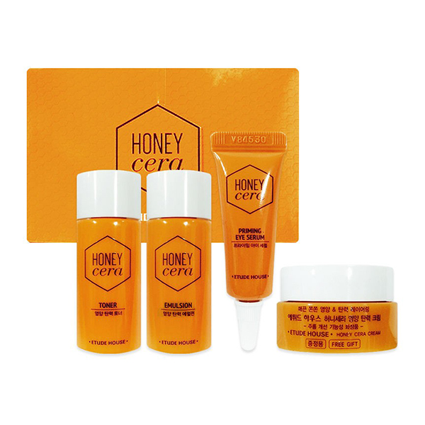 Уходовый мини-набор с экстрактом мёда Etude House Honey Cera Skin Care Set (4Pcs)