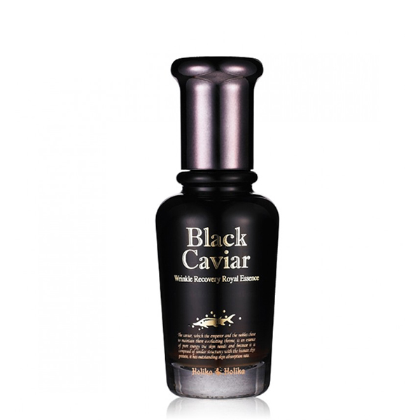 Питательная сыворотка&nbsp; с экстрактом чёрной икры&nbsp; Holika Holika Black Caviar Wrinkle Recovery Royal Essence
