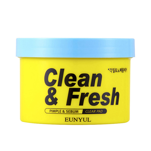 Очищающие подушечки с кислотами, 170 мл 70 шт  Eunyul Clean & Fresh Pimple & Sebum Clear Pad