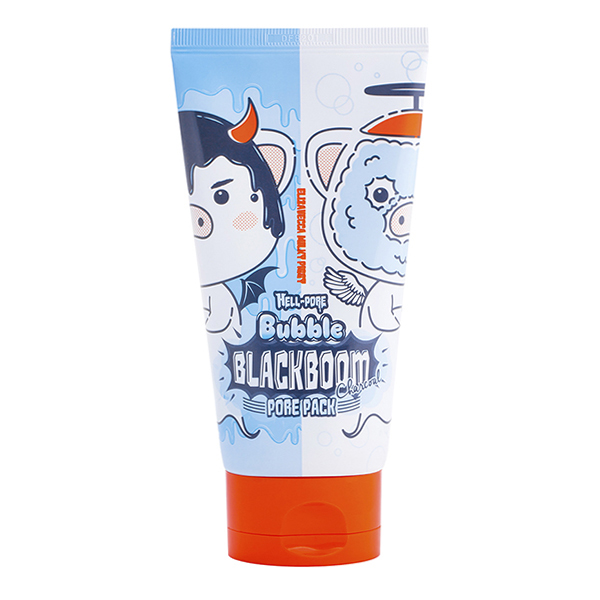 Очищающая кислородная маска Elizavecca Hell-Pore Bubble Black Boom Pore Pack