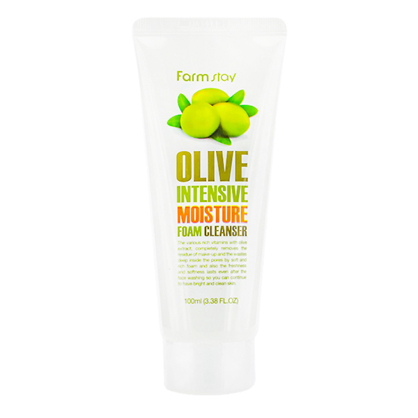 Пенка очищающая с экстрактом оливы увлажняющая FarmStay Olive Intensive Moisture Foam Cleanser