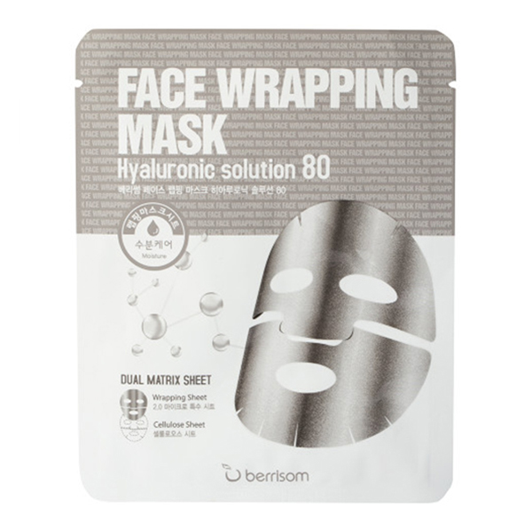 Фольгированная маска с гиалуроновой кислотой Berrisom Face Wrapping Mask Hyaluronic Solution