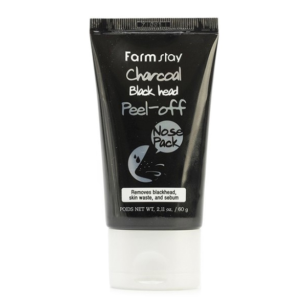 Маска-плёнка от черных точек, 60 мл FarmStay Charcoal Black Head Peel-off Nose Pack