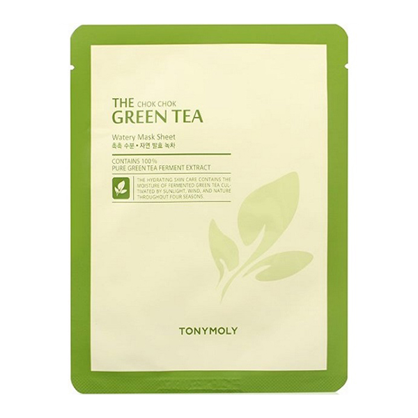 Тканевая маска с зелёным чаем&nbsp; Tony Moly The Chok Chok Green Tea Watery Sheet