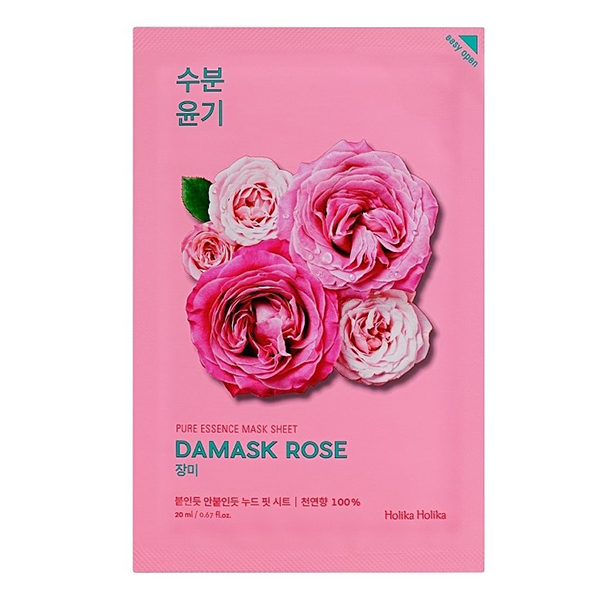 Тканевая маска с розой&nbsp; Holika Holika Pure Essence Mask Sheet Damask Rose