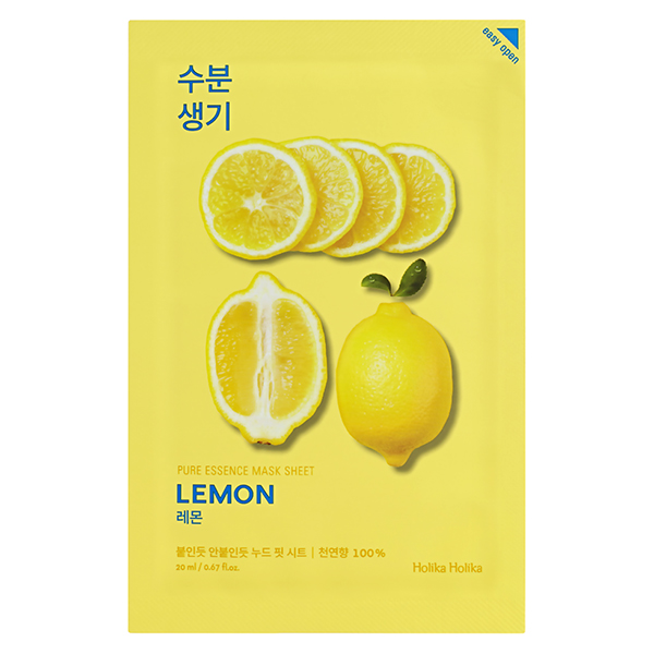 Тканевая маска с лимоном&nbsp; Holika Holika Pure Essence Mask Sheet Lemon