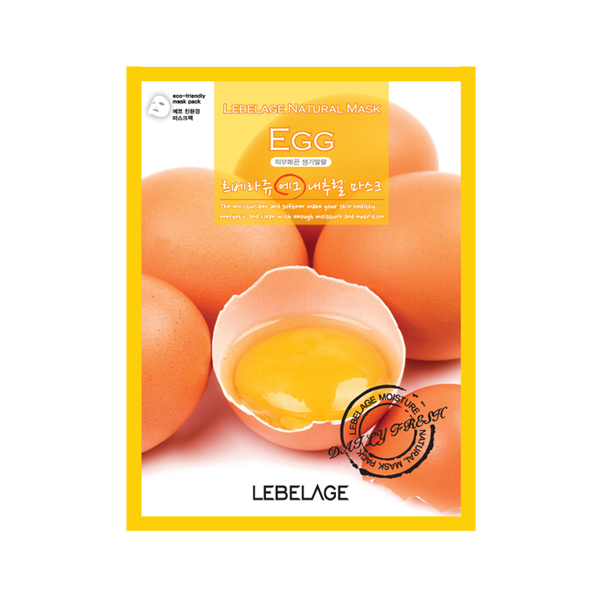 Тканевая маска с яичными протеинами&nbsp; Lebelage Egg Natural Mask
