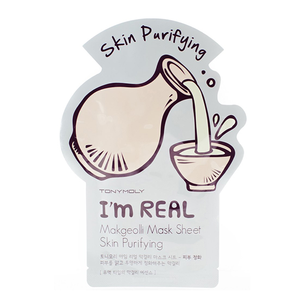 Тканевая маска с рисовым вином&nbsp; Tony Moly I'm Real Makgeolli Mask Sheet