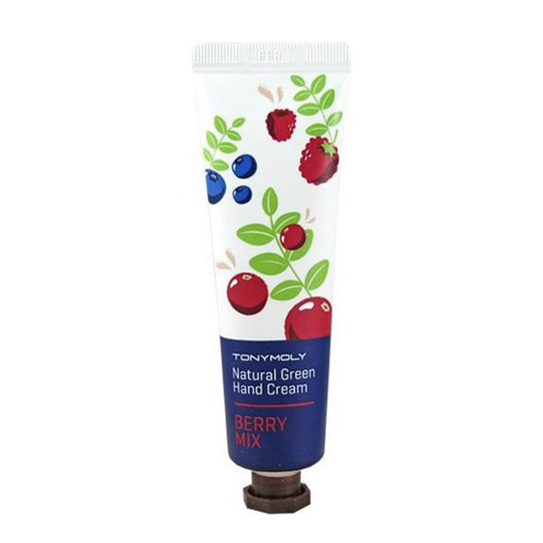 Крем для рук с экстрактом ягод, 30мл Tony Moly Natural Green Hand Cream Berry Mix
