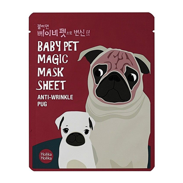Тканевая маска от морщин&nbsp; Holika Holika Baby Pet Magic Mask Sheet Anti-Wrinkle Pug