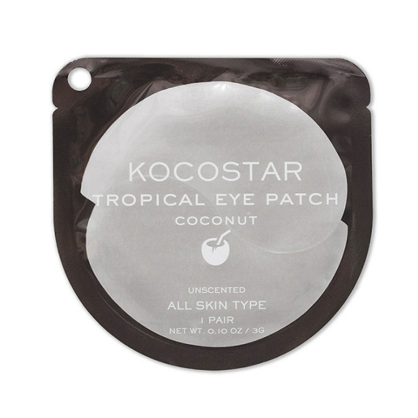 Гидрогелевые патчи для глаз "Тропические фрукты" Kocostar Tropical Eye Patch Coconut Single