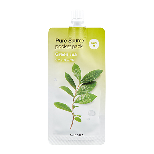 Маска для лица с зелёным чаем Missha Pure Source Pocket Pack Green Tea 85781831