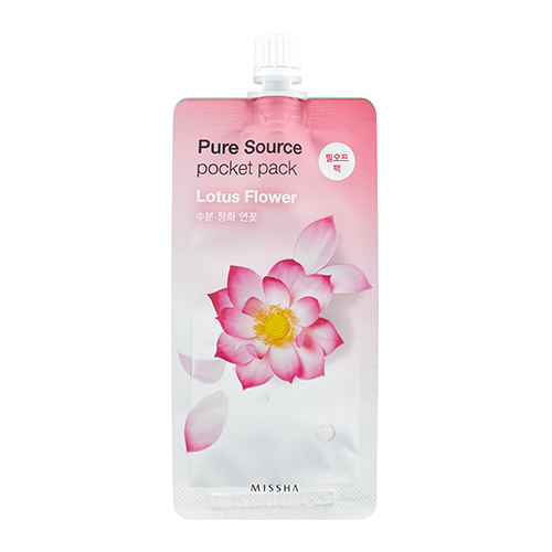 Маска для лица с лотосом Missha Pure Source Pocket Pack Lotus