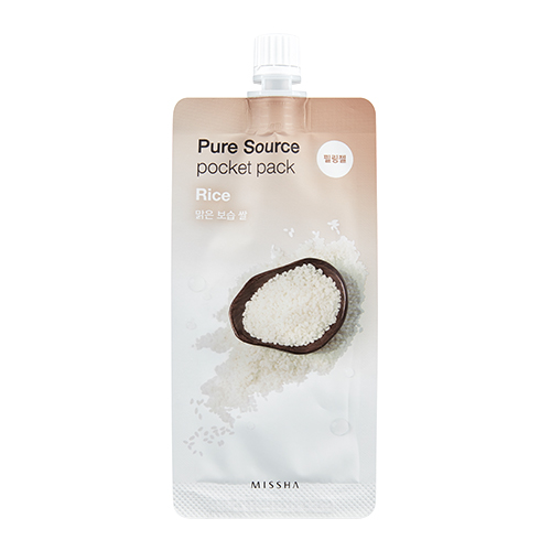 Пилинг-скатка для очищения кожи&nbsp; Missha Pure Source Pocket Rice Pack