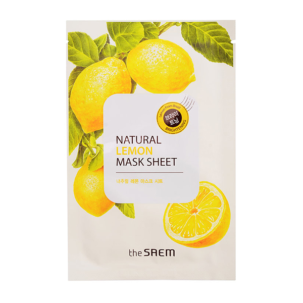 Тканевая маска с лимоном&nbsp; The Saem Natural Mask Sheet Lemon old