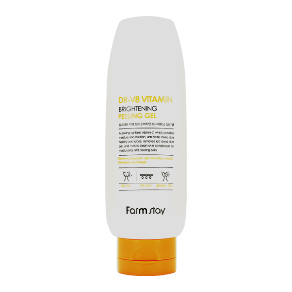 Пилинг-скатка для сияния кожи  FarmStay Dr-V8 Vitamin Brightening Peeling Gel 69775922 - фото 1