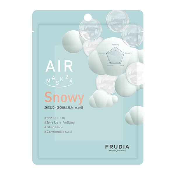 Тканевая маска для сияния кожи  Frudia Air Mask 24 Snowy