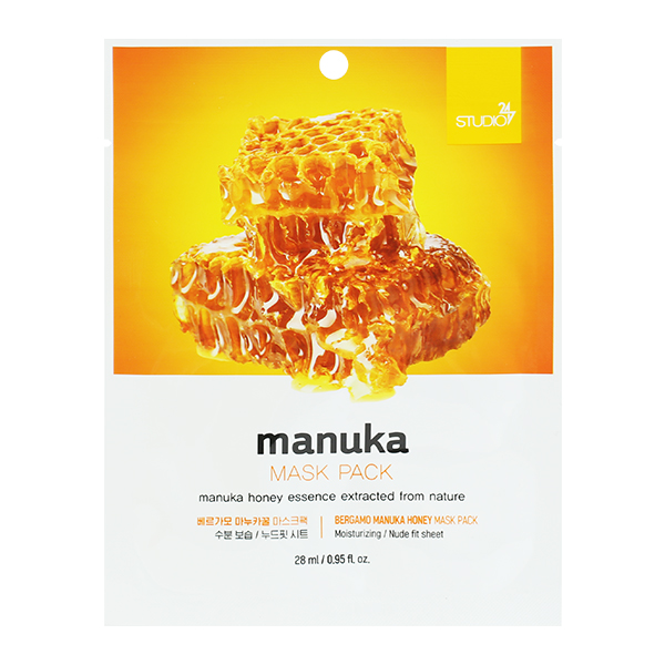 Тканевая маска с мёдом мануки&nbsp; Bergamo Manuka Honey Mask Pack