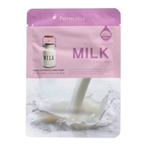 Тканевая маска для лица с молочными протеинами FarmStay Visible Difference Mask Sheet Milk