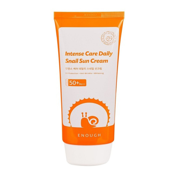 Солнцезащитный крем с муцином улитки&nbsp; Enough Intense Care Daily Snail Sun Cream SPF50+ PA+++