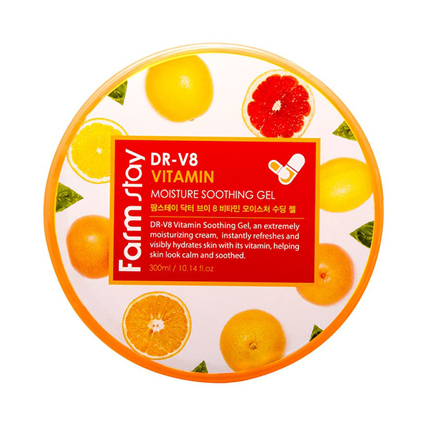 Универсальный витаминный гель Farmstay DR-V8 Vitamin Moisture Soothing Gel