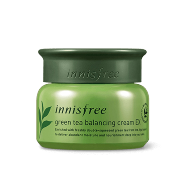 Крем для лица с экстрактом зеленого чая Innisfree Green Tea Balancing Cream EX