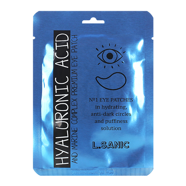 Увлажняющий патчи для глаз с гиалуроновой кислотой и водорослями (1 пара)&nbsp; L.SANIC Hyaluronic Acid And Marine Complex Premium Eye Patch (Single)