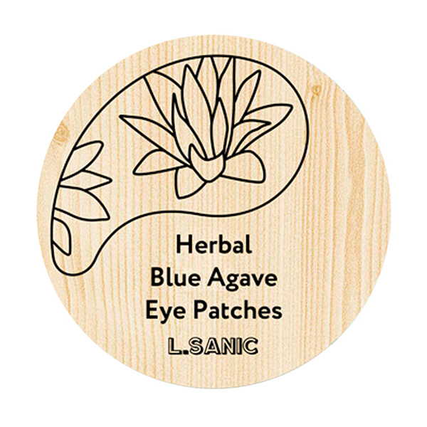Увлажняющие патчи для глаз с экстрактом голубой агавы L.Sanic Herbal Blue Agave Hydrogel Eye Patches 39804357 - фото 1