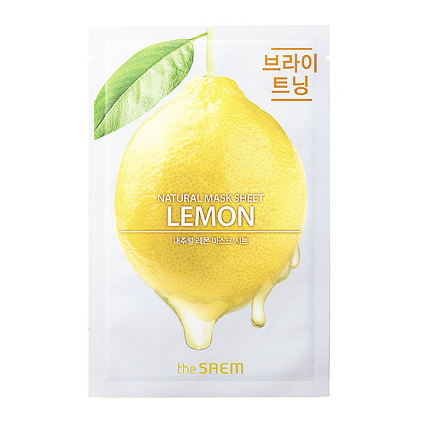 Тканевая маска с лимоном The Saem Natural Mask Sheet Lemon