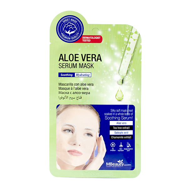 Тканевая маска для чувствительной кожи MBeauty Aloe Vera Serum Mask 62420751