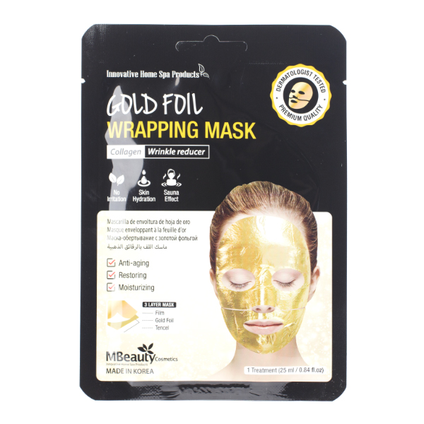 Фольгированная маска с золотом&nbsp; MBeauty Gold Foil Wrapping Mask