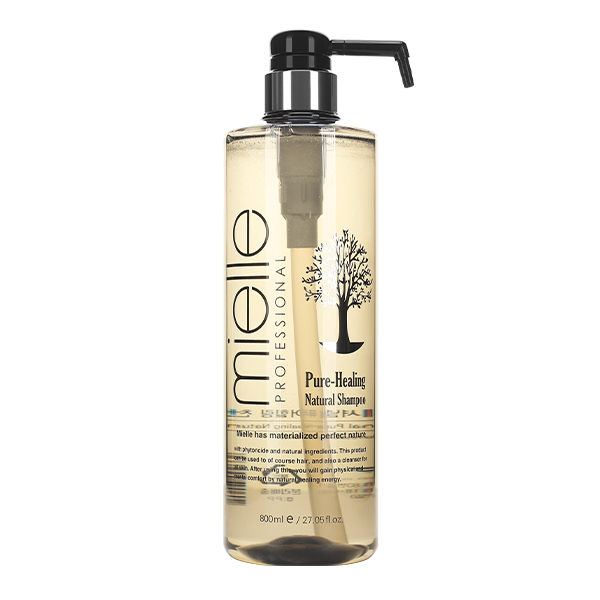 Терапевтический шампунь для ослабленных волос  Mielle Pure-Healing Natural Shampoo