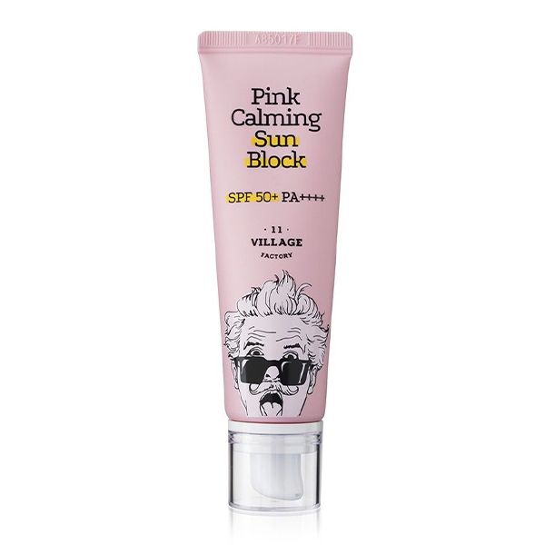Санблок для проблемной и чувствительной кожи SPF50+ PA++++ Village 11 Factory Pink Calming Sun Block SPF50+ PA++++
