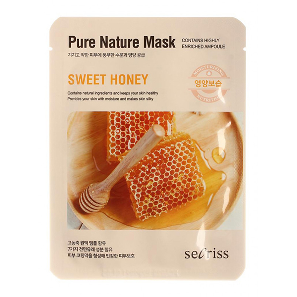 Тканевая маска с мёдом  Anskin Secriss Pure Nature Sweet Honey Mask Pack