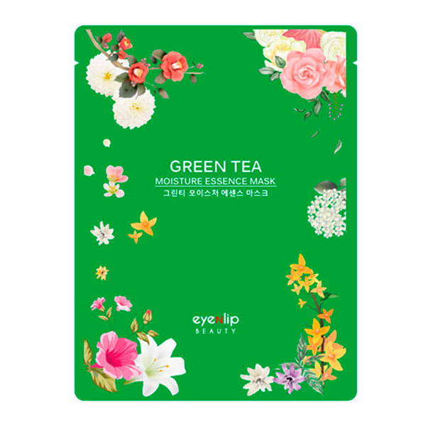 Тканевая маска с зелёным чаем  EYENLIP Moisture Essence Mask Green Tea