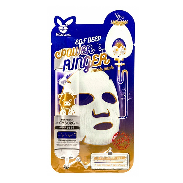 Тканевая маска с пептидным комплексом EGF Elizavecca EGF Deep Power Ringer Mask Pack