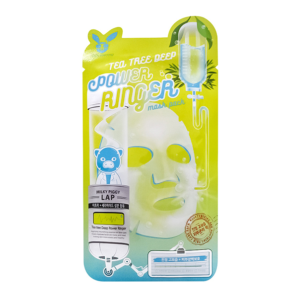 Тканевая маска для лица с чайным деревом Elizavecca Tea Tree Deep Power Ringer Mask Pack