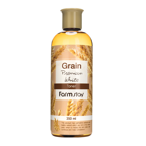 Питательный тонер с экстрактом пшеничных отрубей  FarmStay Grain Premium White Toner