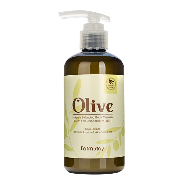 Гель для душа с оливой&nbsp; FarmStay Olive Moisture Balancing Body Cleanser