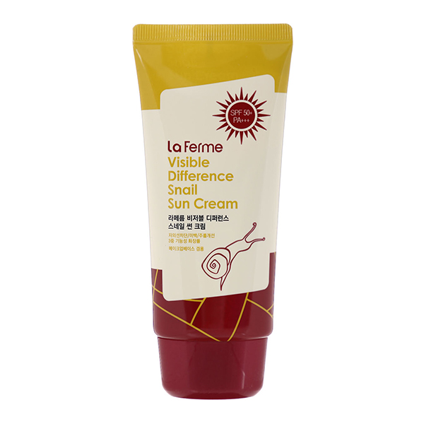 Солнцезащитный крем с муцином улитки FarmStay Visible Difference Snail Sun Cream