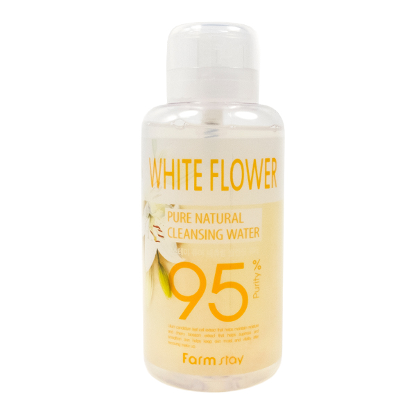 Мицеллярная вода с экстрактом белых цветов  FarmStay White Flower Pure Cleansing Water