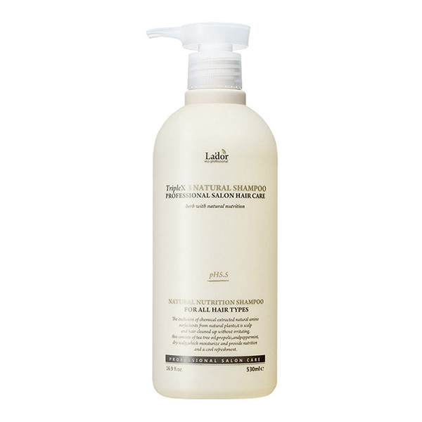 Безсульфатный шампунь для волос La'dor Triplex Natural Shampoo 530 ml 00810629