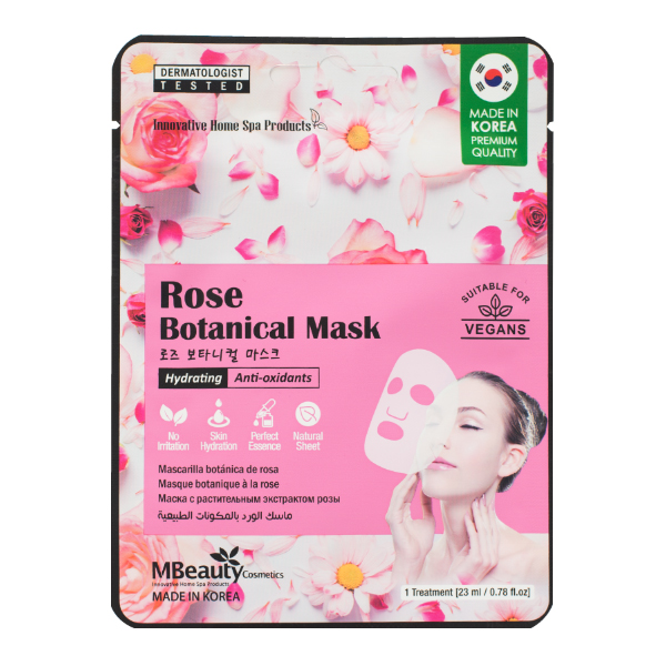 Антиоксидантная тканевая маска с экстрактом розы&nbsp; MBeauty Rose Hydrating & Anti-Oxidants Sheet Mask