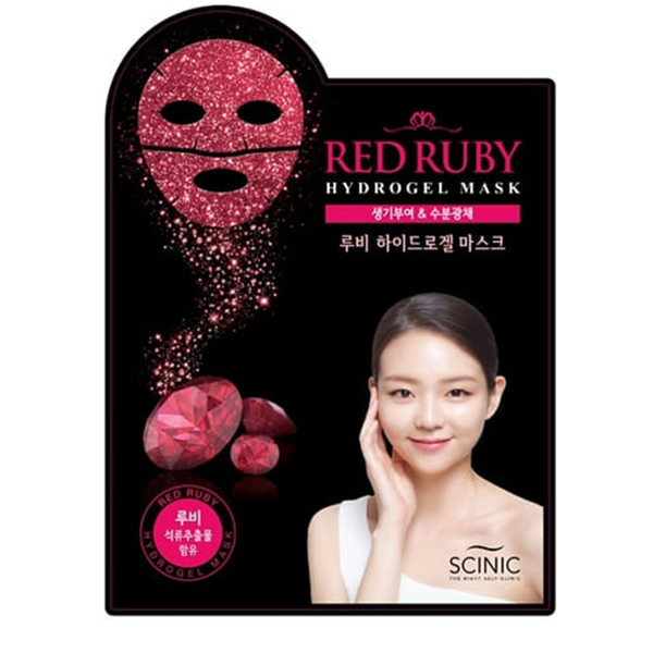 Гидрогелевая маска с рубиновой пудрой&nbsp; Scinic Red Rubi Hydrogel Mask