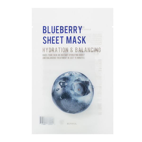 Тканевая маска с экстрактом черники  EUNYUL Purity Blueberry Sheet Mask